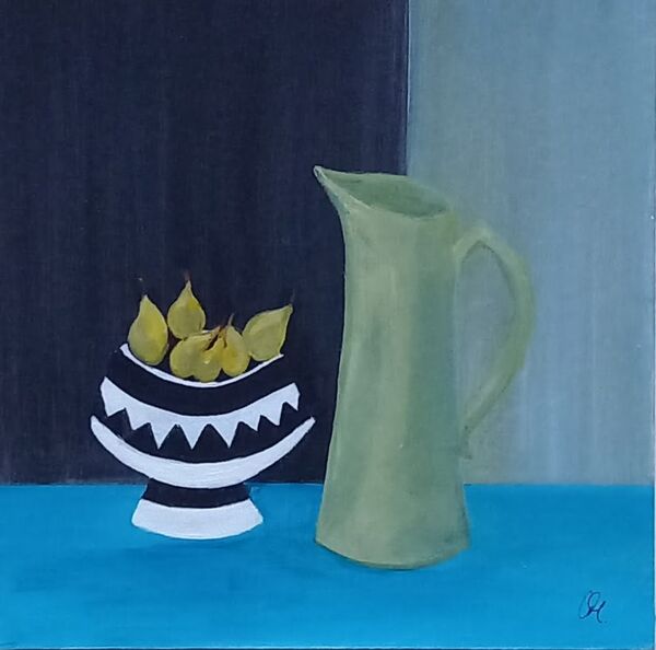 Pears and Green Jug.
