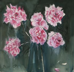 B Stormy Pink Peaonies