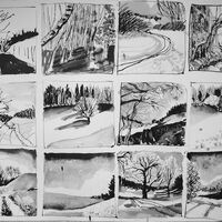 Carole Bury. Lockdown Walk 2020. Original