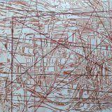 The Bottling machine Almus Brewery oil on panel with threads 50x60cm