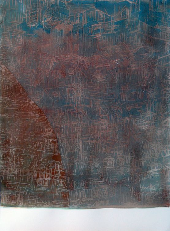 City 5 watercolour 76x56cm