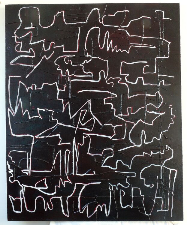 City Lines oil on canvas, 100x80cm