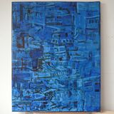 City on Packaging 2 100x80cm acrylic on paper on canvas 2021