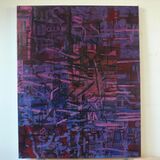 City on packaging acrylic on paper on cnvas 100x70cm 2021
