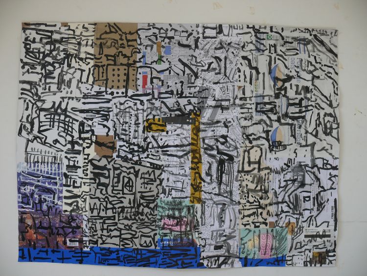 City with Blue Band