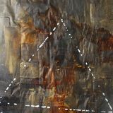 Hamburg 2 acrylic and collage on paper 76x56cm 2019