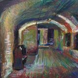 Crypt Gallery 2019 oil pastel on paper 30x40cm