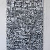 City, acrylic on paper 70x50cm 2020