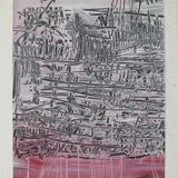 City Lines, acrylic on paper 202065x50cm