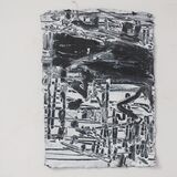 City Fragment, acrylic on khadi paper 30x20cm
