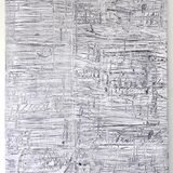 city, acrylic on collage on canvas 120x100cm