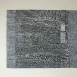 fast lines, acrylic and oil on paper 50x65cm 2020