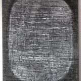 Time travel, acrylic on paper on canvas 100x80cm