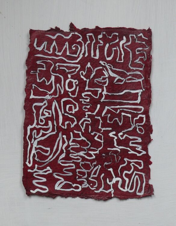 15x10.5cm acrylic on paper 2020