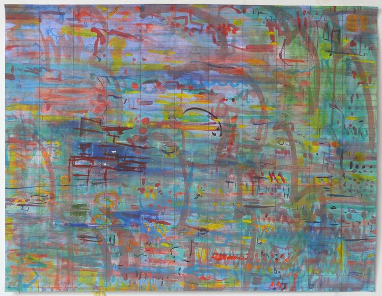 City, watercolour on paper 50x65cm 2021