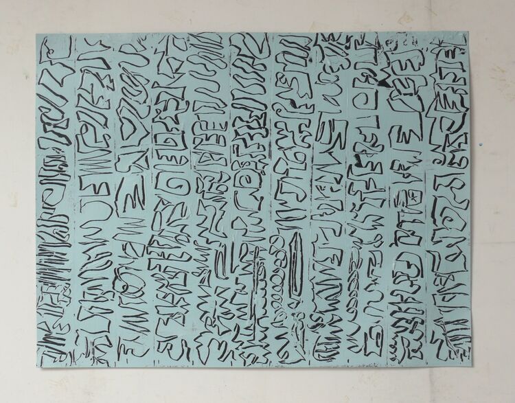 City in 11 Parts 2 acrylic on paper 50x65cm 2021