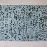 City in 11 Parts, acrylic on paper 50x65cm 2021
