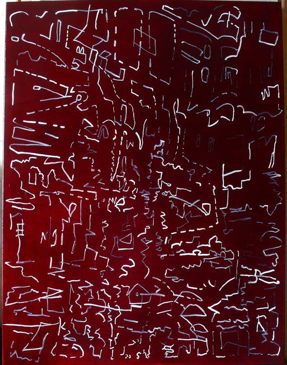 Red City 130x100cm