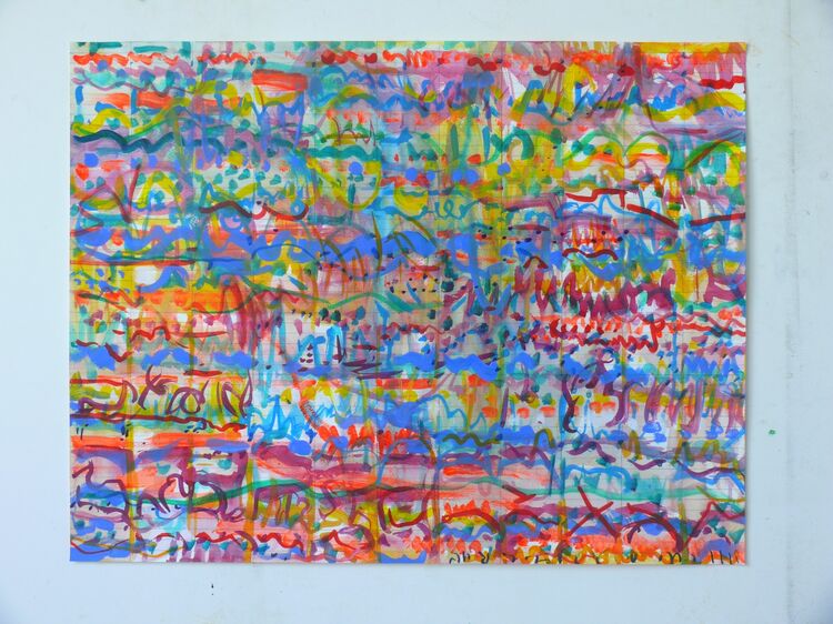City, watercolour watercolour on paper 50x65cm 2021