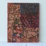 30x25cm ink and chalk o paper on canvas 2021
