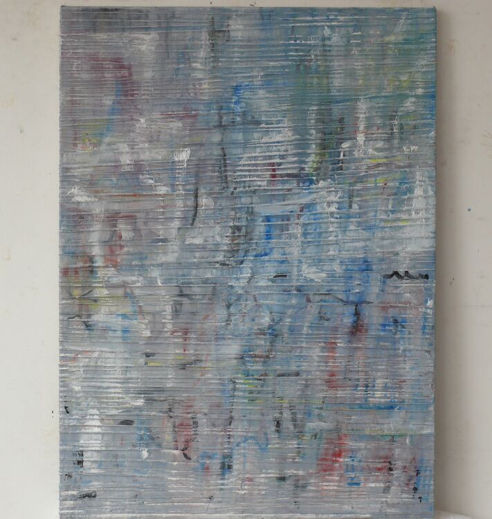 oil on wool cotton on canvas 80x60cm