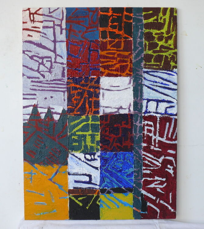 acrylic and sand on canvas 80x60cm 2022