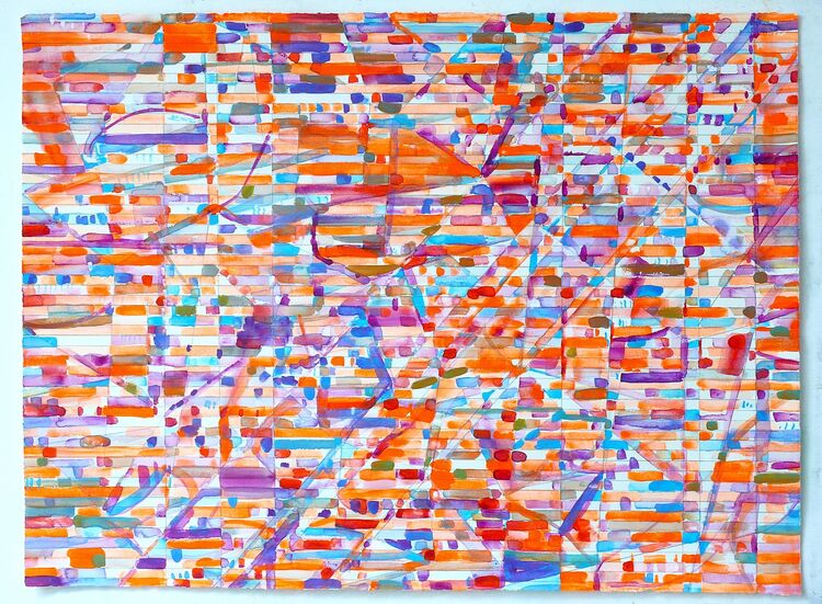 watercolour and pencil 56x76cm 2025
