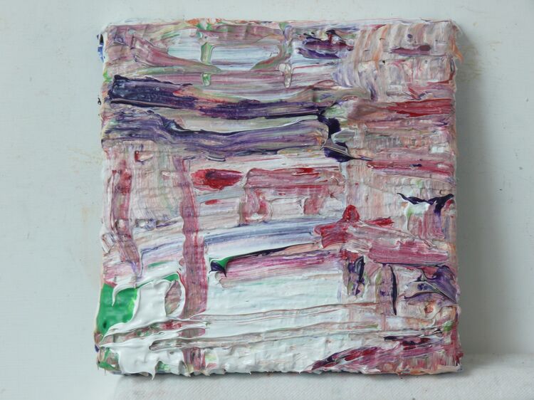 acrylic on mixed materials