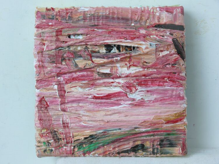 acrylic on mixed materials