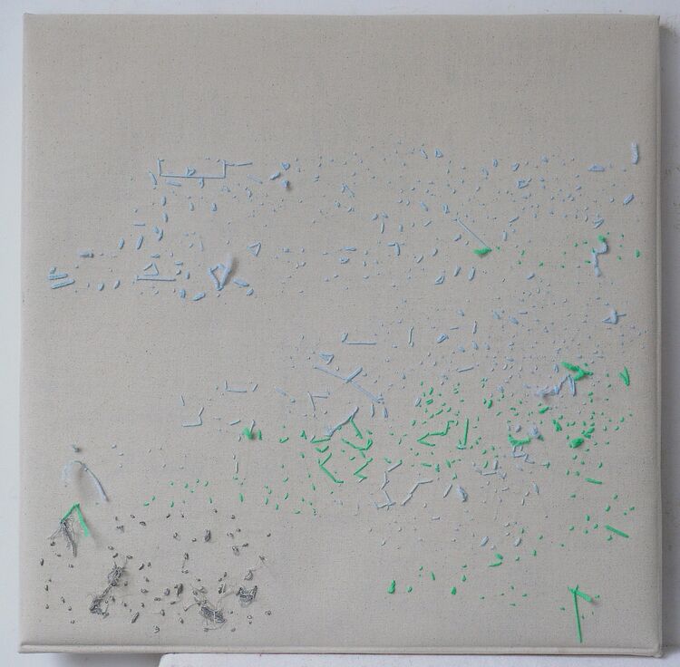56x56cm canvas with threads