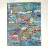 Composition, watercolour and threads 2025