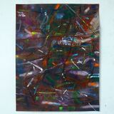 Brown composition, watercolour on paper 65x50cm 2025