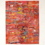 watercolour with stitching 65x50cm 2026