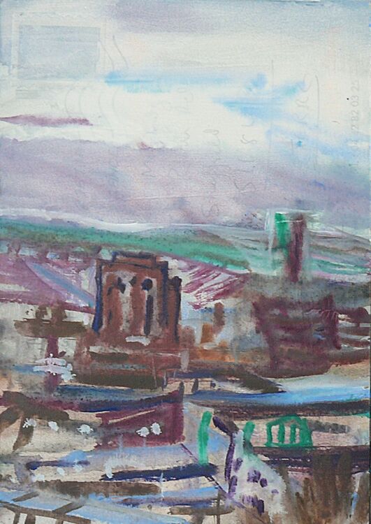 watercolour on postcard 2026