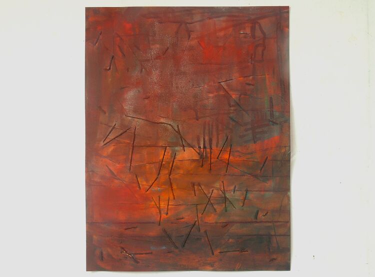 watercolour composition, 65x50cm, 2026