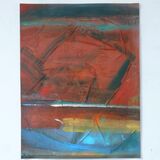 Red Hill, 65x50cm, watercolour, collage, 2026