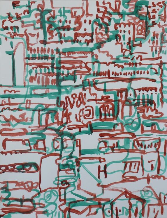 counterpoint 2, ink on paper, 65x50cm, 2026 65x50cm i