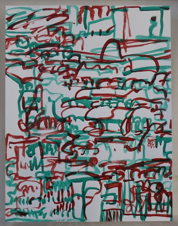 counterpoint 1, ink on paper 65x50cm 2026