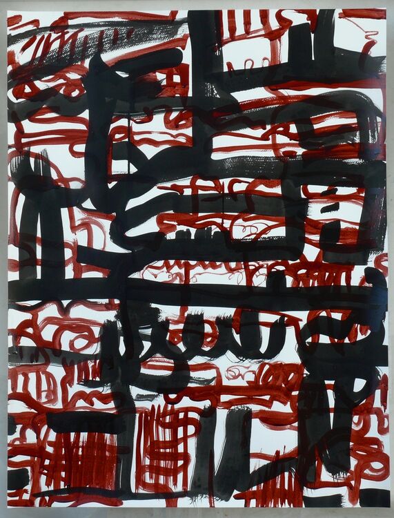 counterpoint, ink on paper, 65x50cm, 2026