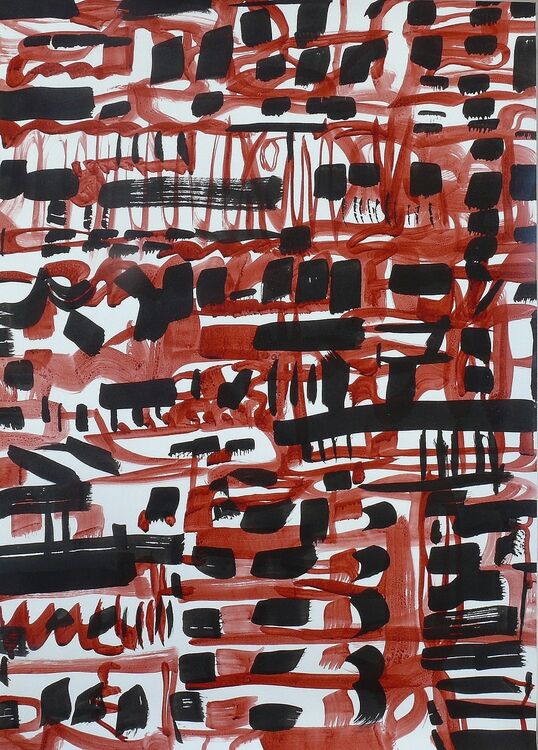 Counterpoint, ink on paper 70x50cm 2026