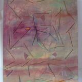 composition, watercolour wool and ink on paper 65x50cm 2026