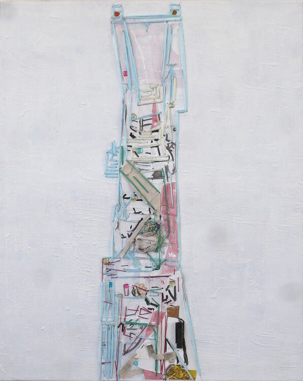 Luisenthal, 50x40cm collage on canvas 2026