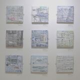 9 pieces, 20x20cm each