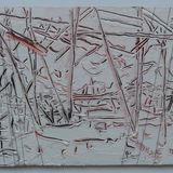 Ritual oil and threads on panel 20x30cm 2019 Jane Walker
