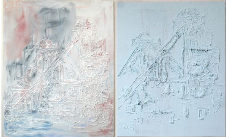 Stainforth Colliery, 2 piec es, 76x60cm each