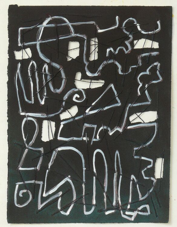 Steelworks, 38x28cm, acrylic on paper