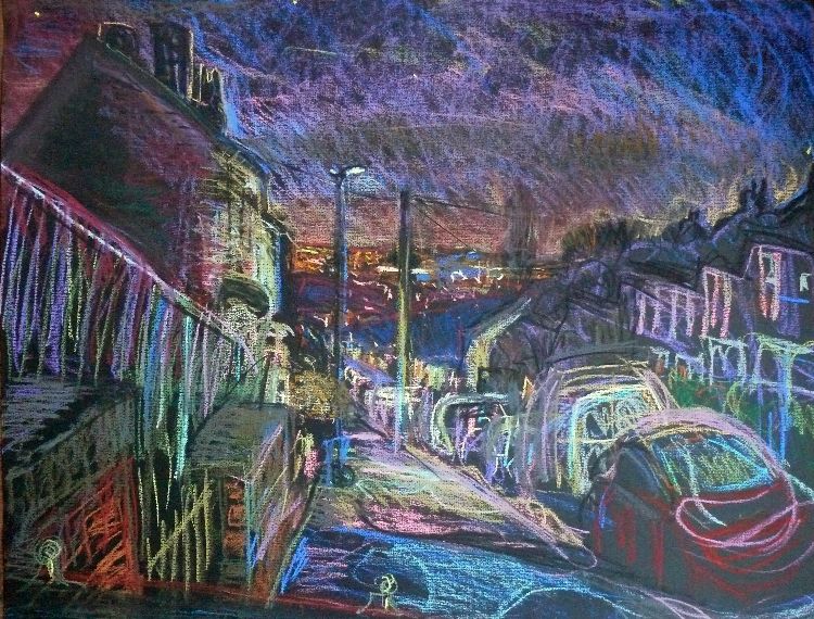 Winter Night Scene Jane Walker