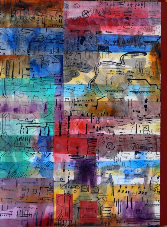 watercolour on paper on panel 40x30cm
