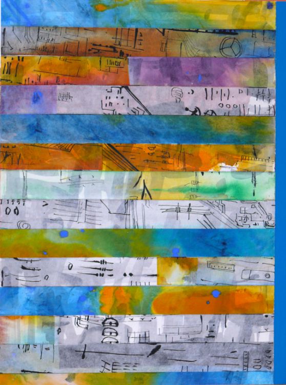 watercolour and acrylic on paper on panel 40x30cm no 27