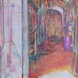 Almus Brewery Lom 30x40cm pen on card